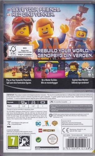 Lego - The Lego Movie Videogame - Nintendo Switch spil (A-Grade) (Genbrug)